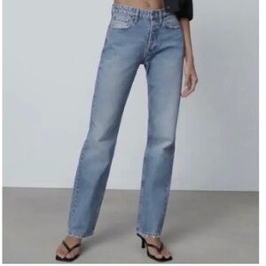 ZARA Signature Denim The Truth Slim Jeans Light wash, Size 10